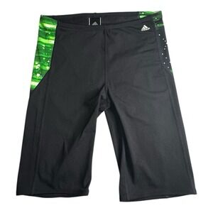 Adidas Swim Men's Impact Camo‎ Print Jammer SIZE 36 ( M )  Swimwear BLACK GREEN